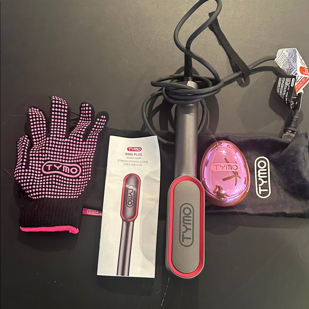 TYMO Pink Hair Straightening Brush